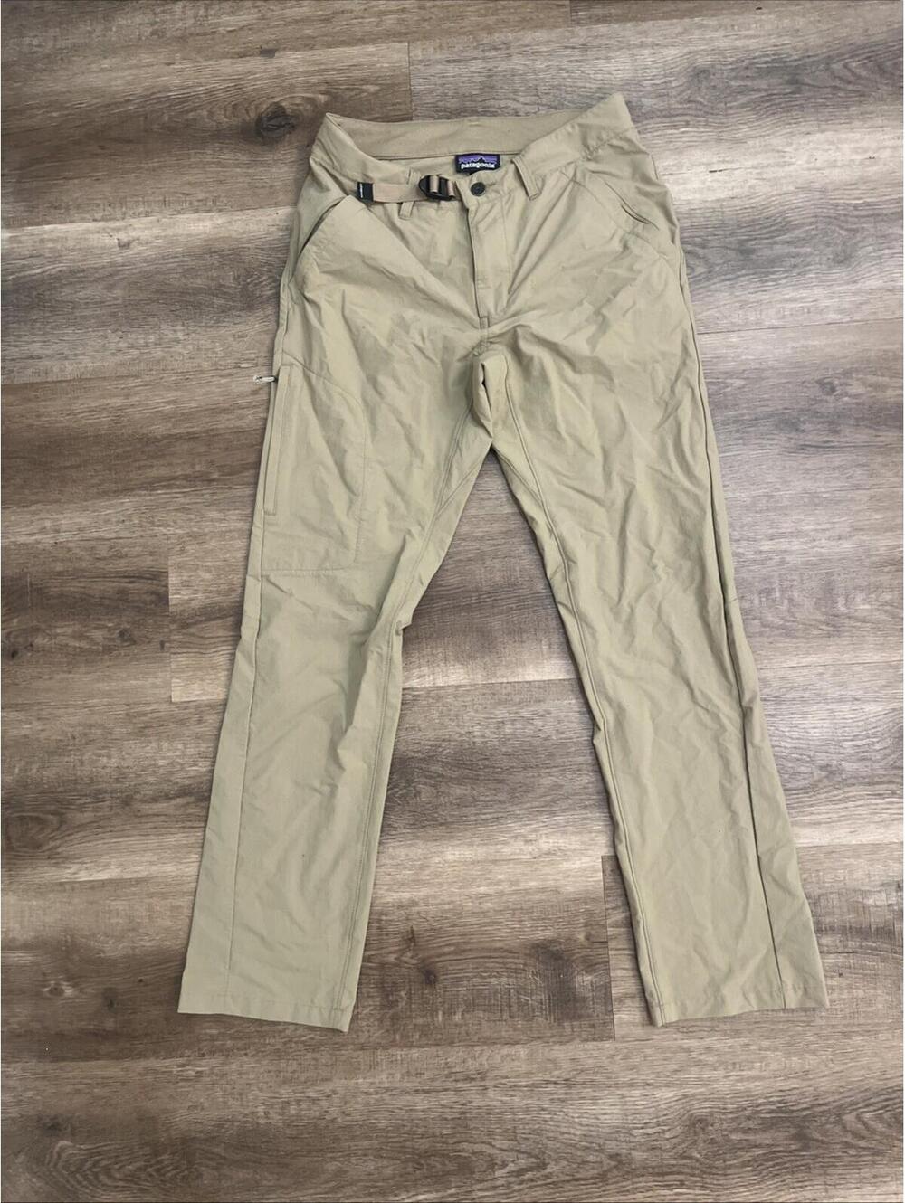 Patagonia Quandary Khaki Tan Pants Size 30x30 Hiking Outdoor Pockets